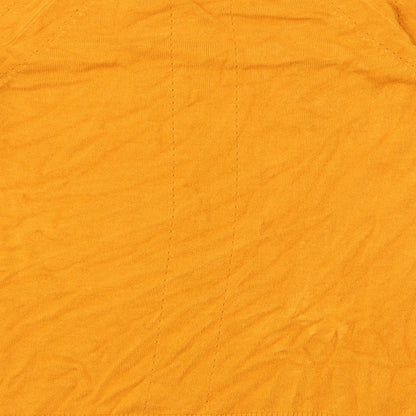 TU Womens Yellow  Knit Pullover Jumper Size 12