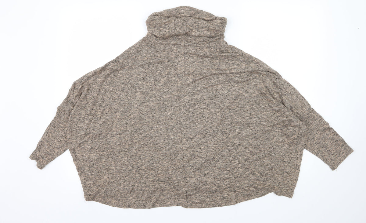 New Look Womens Brown  Knit Pullover Jumper Size 14