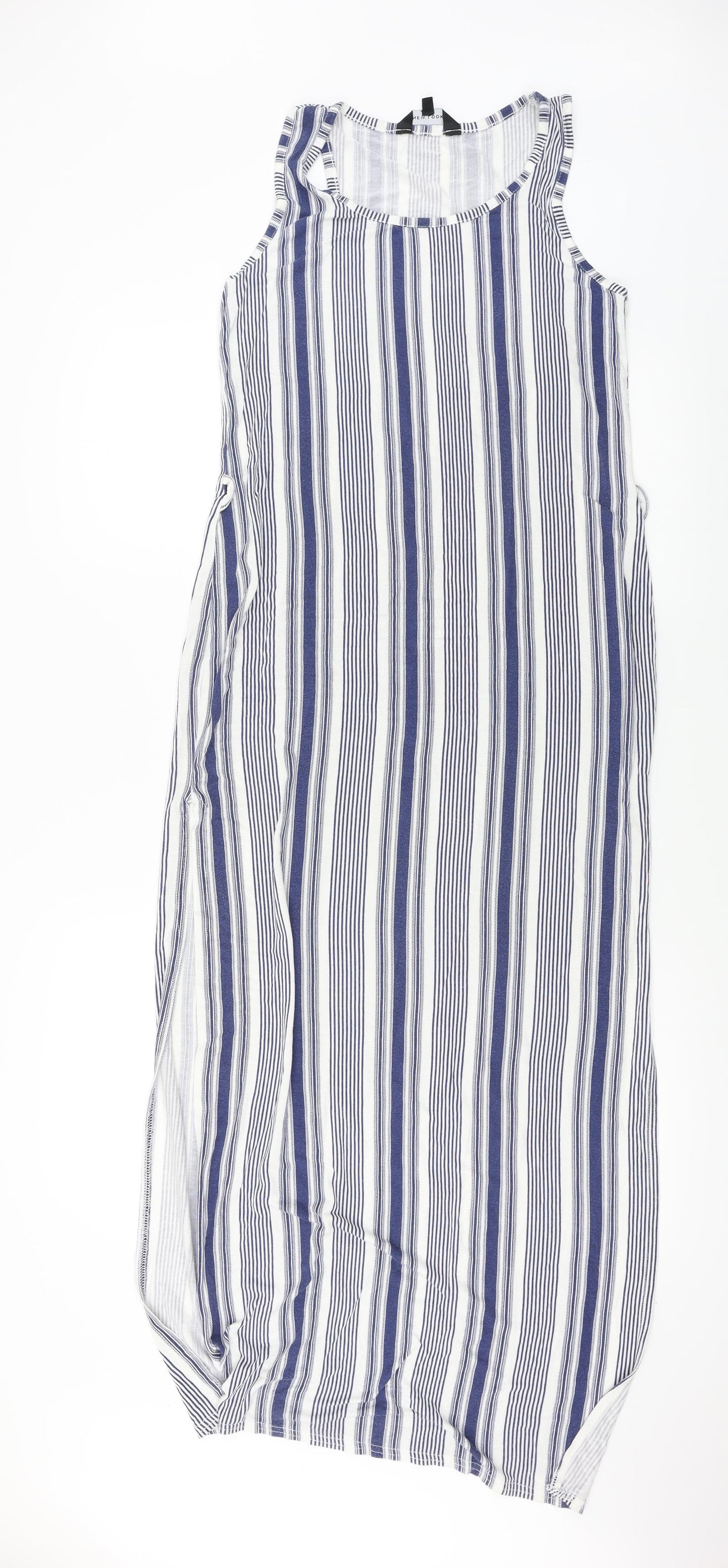 Peacocks  Womens White Striped  Bodycon  Size 8