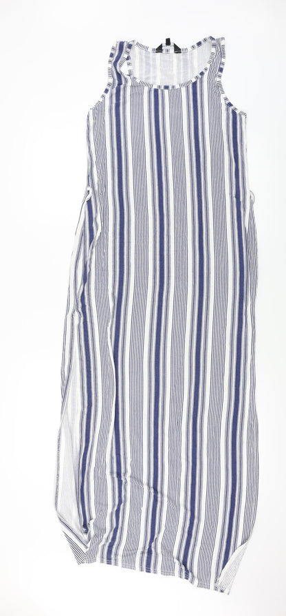 Peacocks  Womens White Striped  Bodycon  Size 8