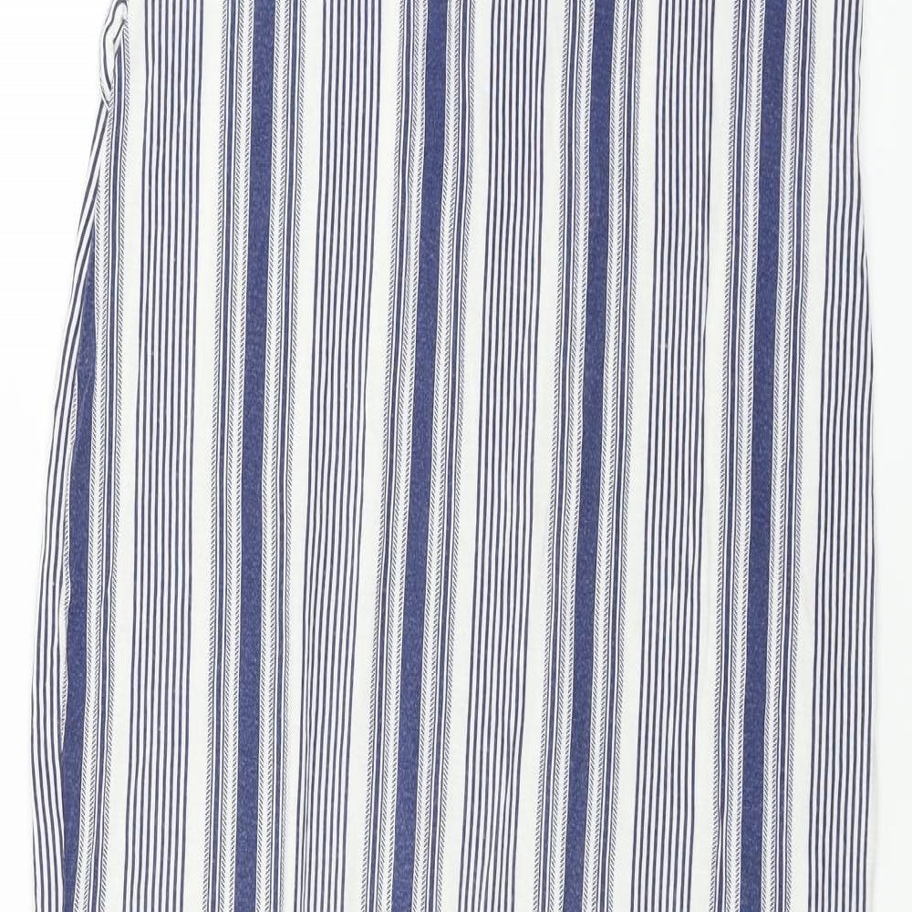 Peacocks  Womens White Striped  Bodycon  Size 8