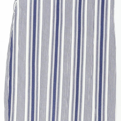 Peacocks  Womens White Striped  Bodycon  Size 8