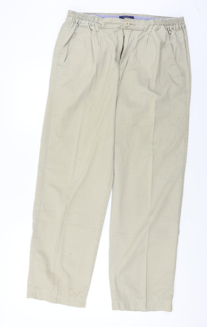 Womens UK Size 32 in Easy Regular Fit Straight Beige Jeans