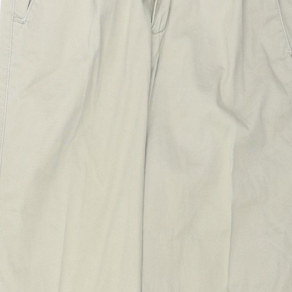 Womens UK Size 32 in Easy Regular Fit Straight Beige Jeans