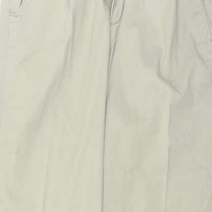 Womens UK Size 32 in Easy Regular Fit Straight Beige Jeans