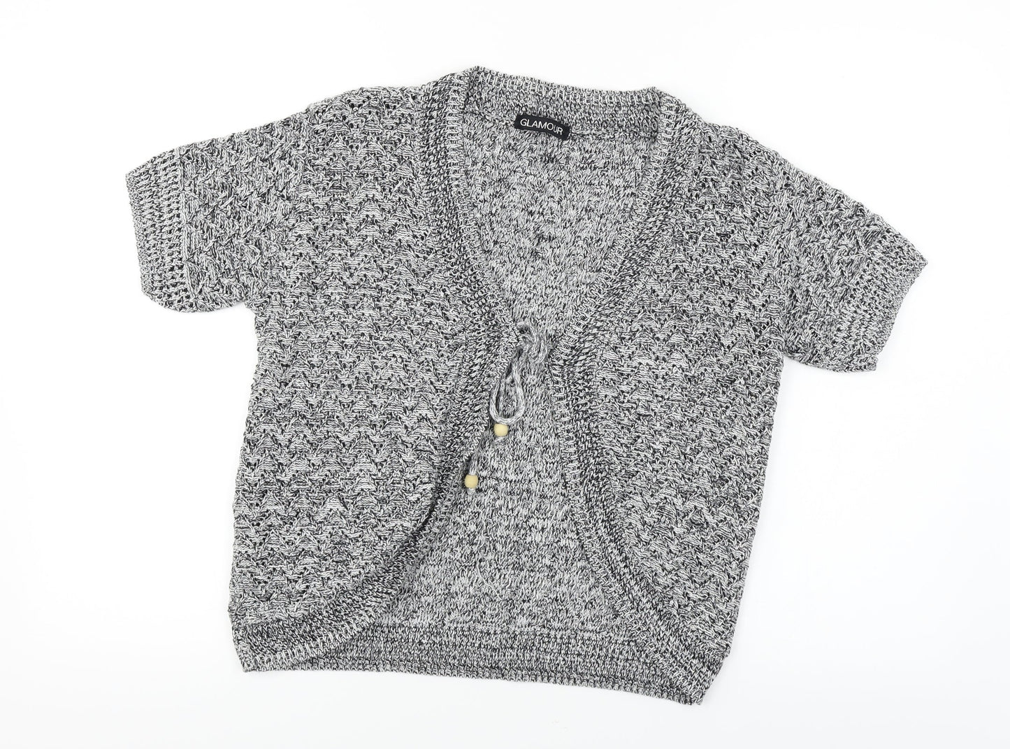 Glamour  Womens Grey   Cardigan Jumper Size M