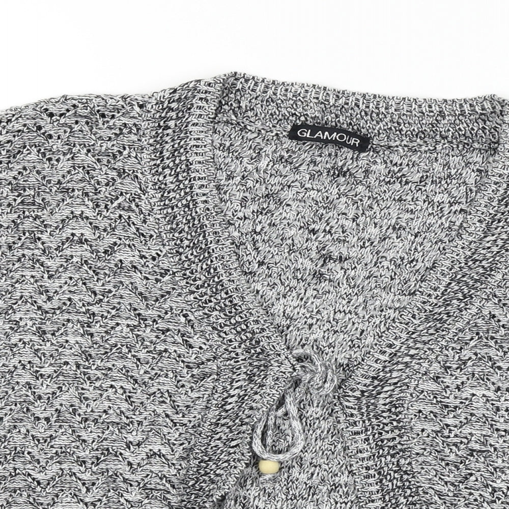 Glamour  Womens Grey   Cardigan Jumper Size M