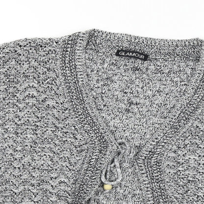 Glamour  Womens Grey   Cardigan Jumper Size M