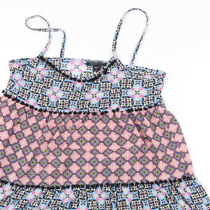 Womens UK Size 10 Topshop Blue Basic Blouse