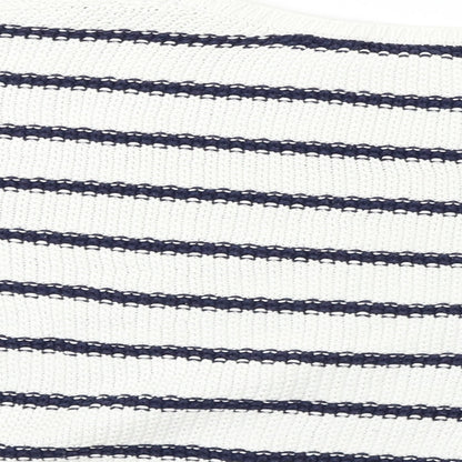New Look  Girls White Striped  Pullover Jumper Size 12-13 Years