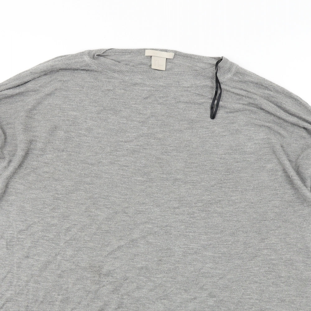H&M  Womens Grey   Pullover Jumper Size M
