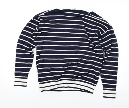 89th & Madison Womens Blue   Pullover Jumper Size M