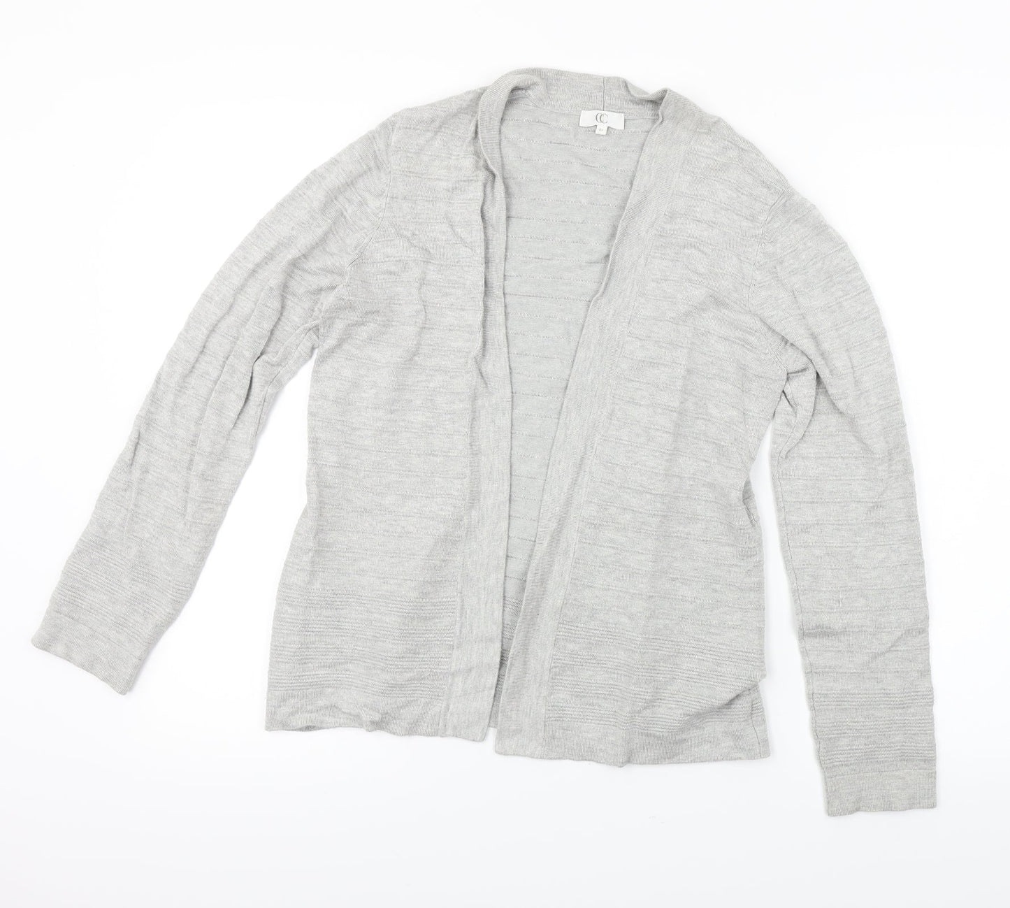 Country Casuals  Womens Grey Striped  Cardigan Jumper Size M