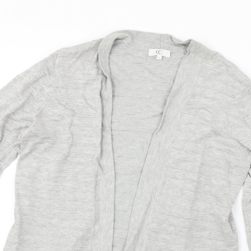 Country Casuals  Womens Grey Striped  Cardigan Jumper Size M