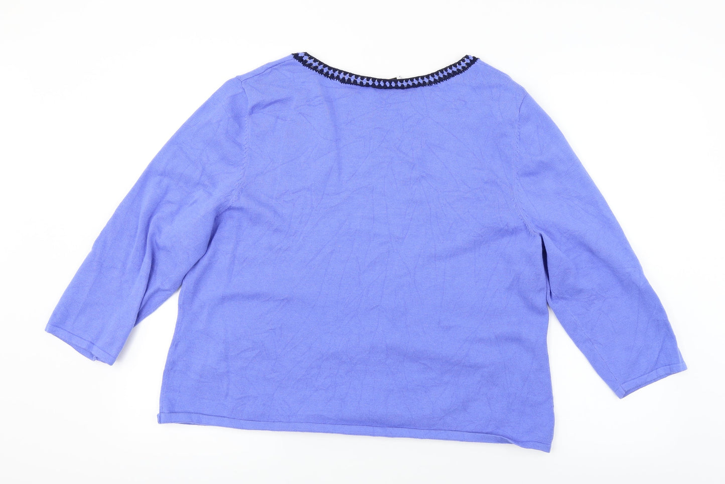 Artigiano Womens Blue   Pullover Jumper Size 2XL