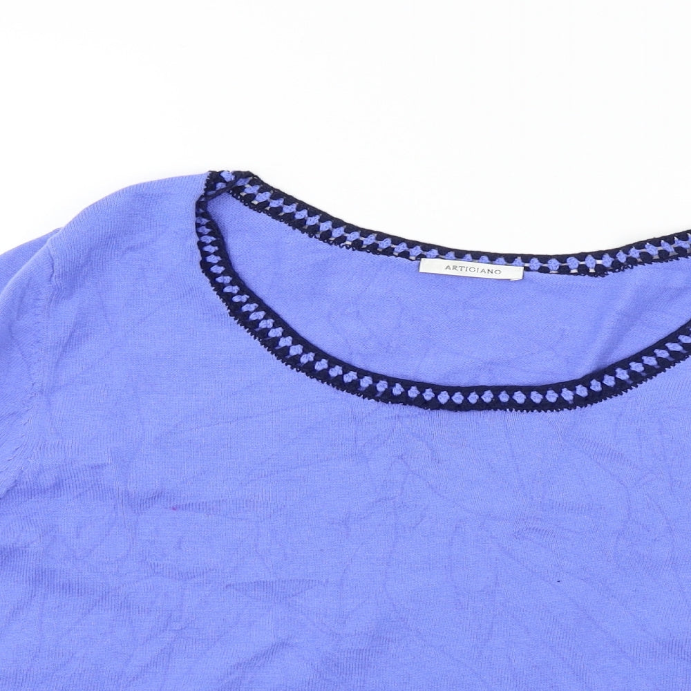 Artigiano Womens Blue   Pullover Jumper Size 2XL