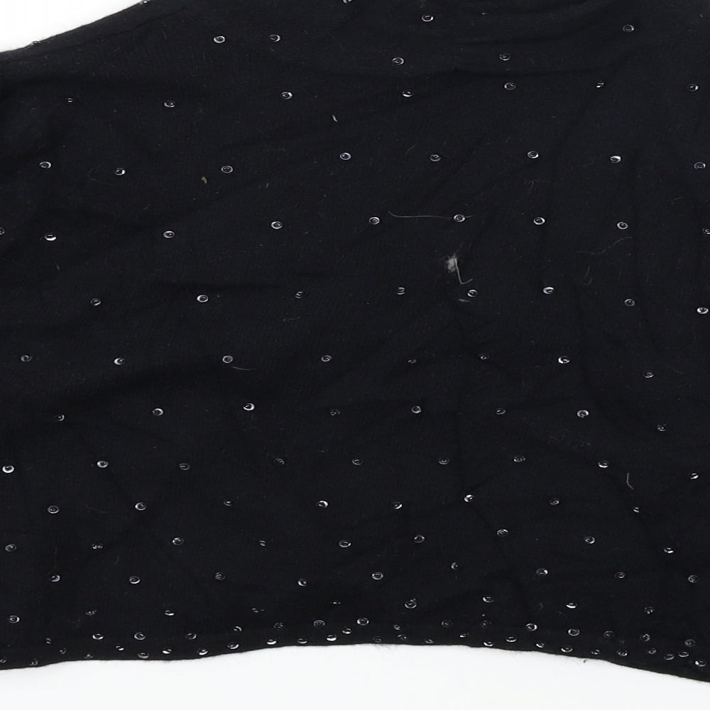 Wallis Womens Black   Cardigan Jumper Size 8