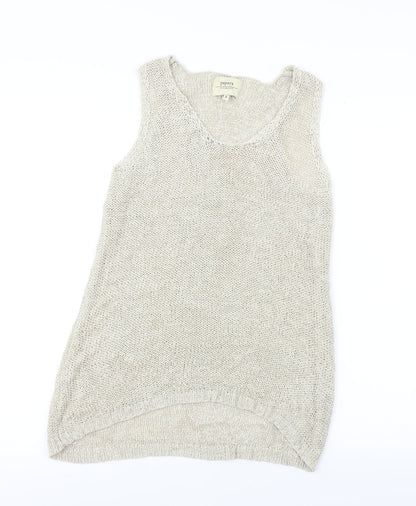 papaya  Womens Beige   Basic Blouse Size 8