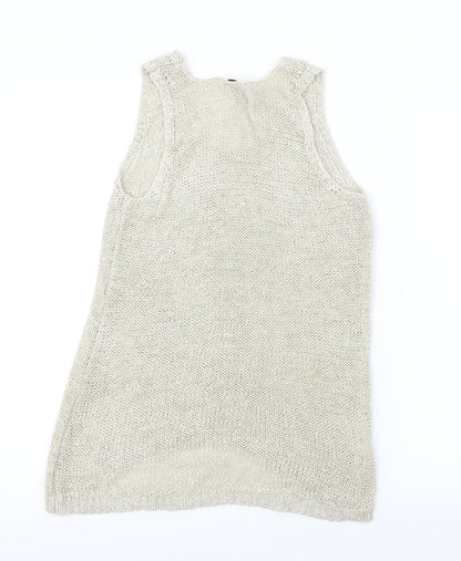 papaya  Womens Beige   Basic Blouse Size 8