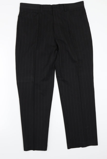 F&F Mens Blue Striped  Trousers  Size 34 L29 in