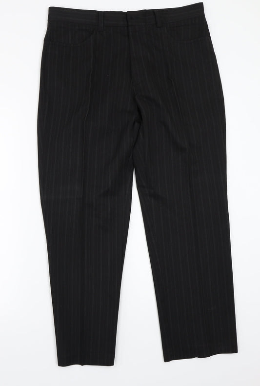 F&F Mens Blue Striped  Trousers  Size 34 L29 in