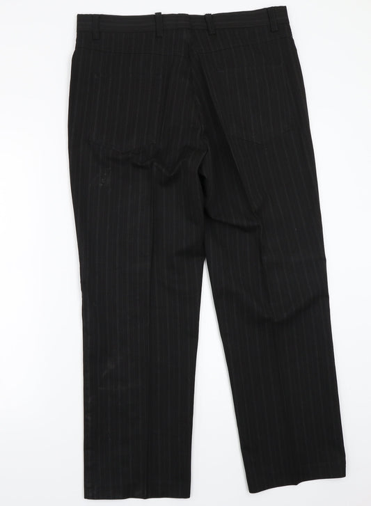 F&F Mens Blue Striped  Trousers  Size 34 L29 in