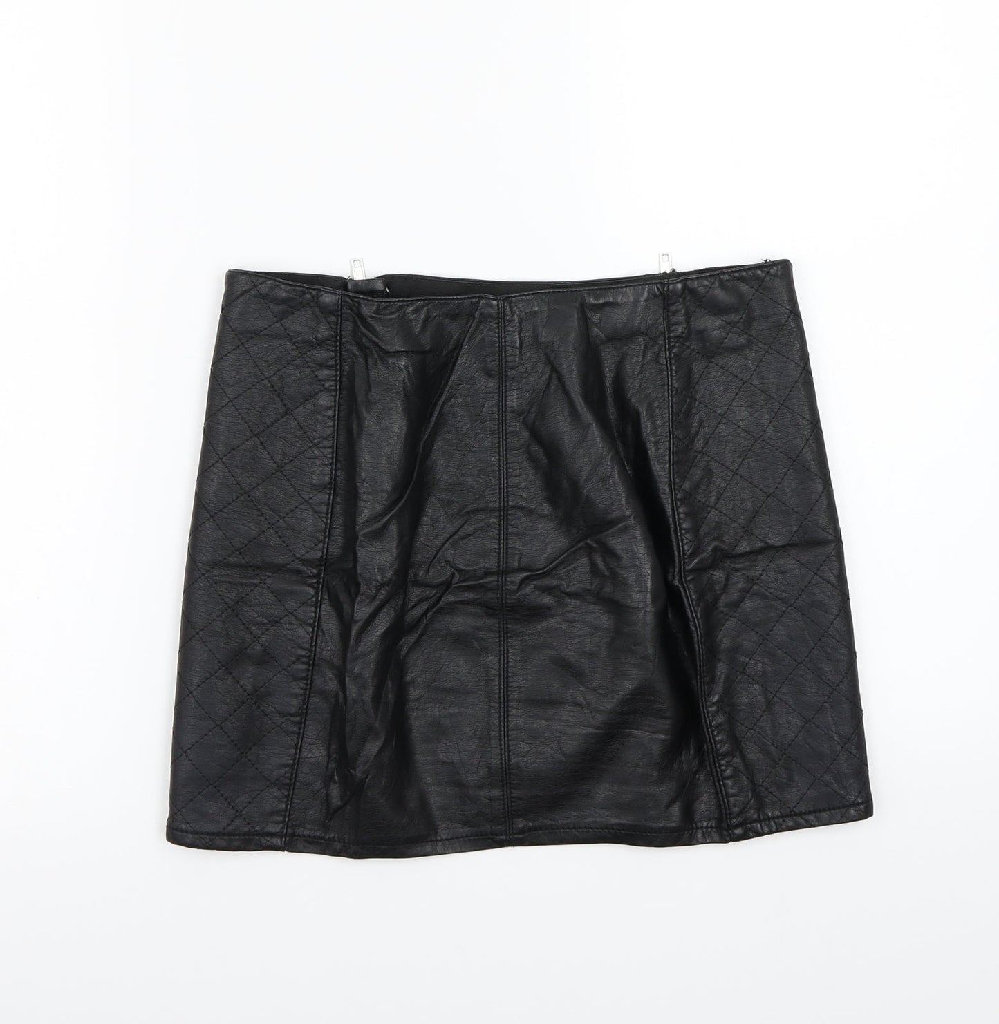 H&M Womens Black   A-Line Skirt Size 12