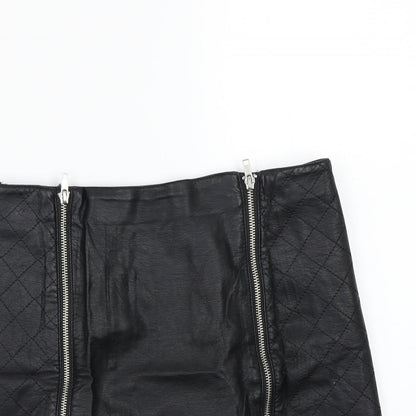 H&M Womens Black   A-Line Skirt Size 12