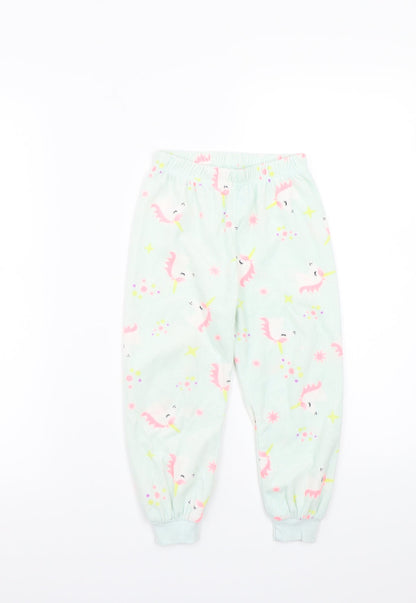 Primark Girls Green   Capri Pyjama Pants Size 3-4 Years