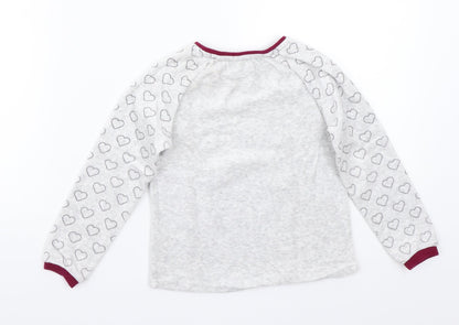 Preworn Girls Grey   Pullover Jumper Size 4 Years
