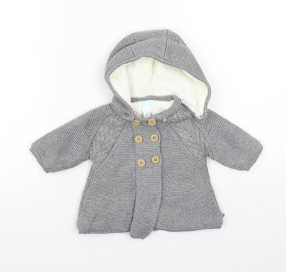 Obaibi Baby Grey   Jacket Coatigan Size 3-6 Months