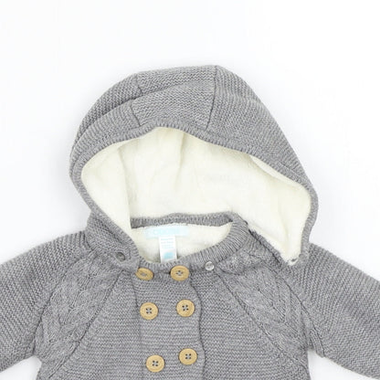 Obaibi Baby Grey   Jacket Coatigan Size 3-6 Months