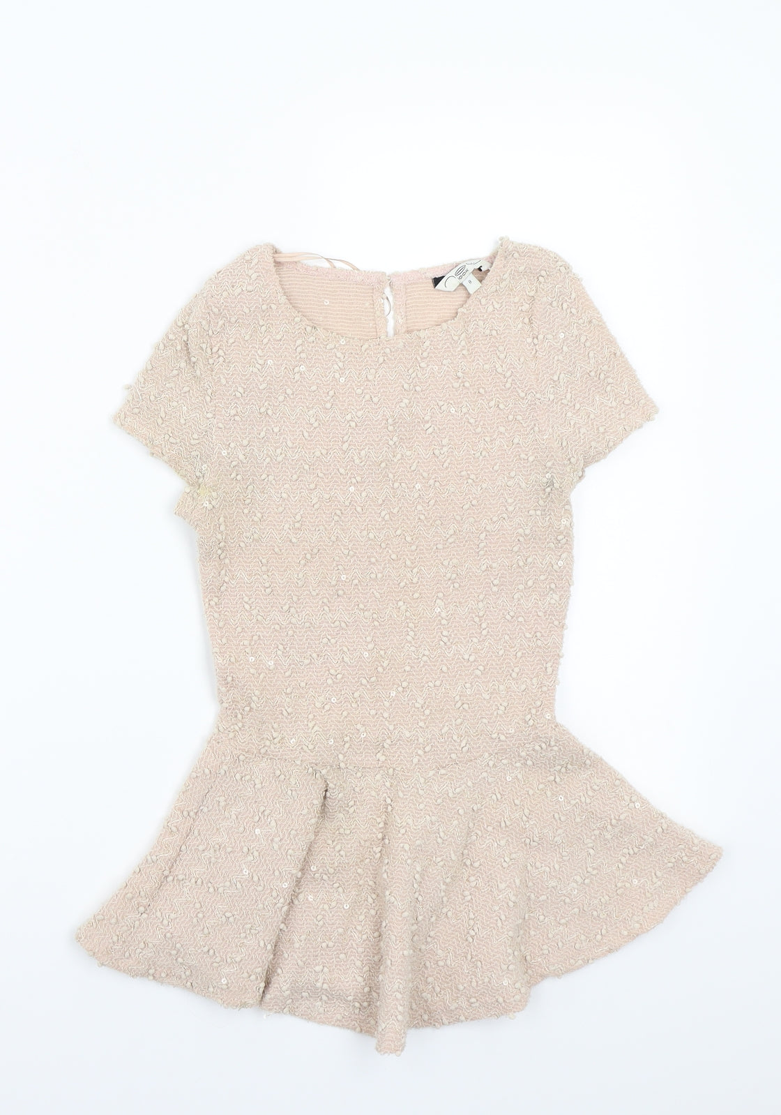 Womens UK Size 8 Newlook Pink Basic T-Shirt