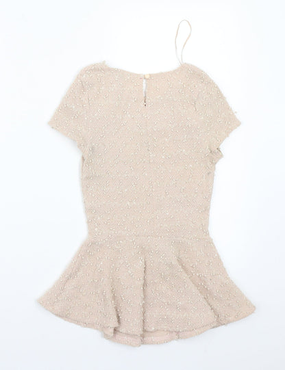 Womens UK Size 8 Newlook Pink Basic T-Shirt