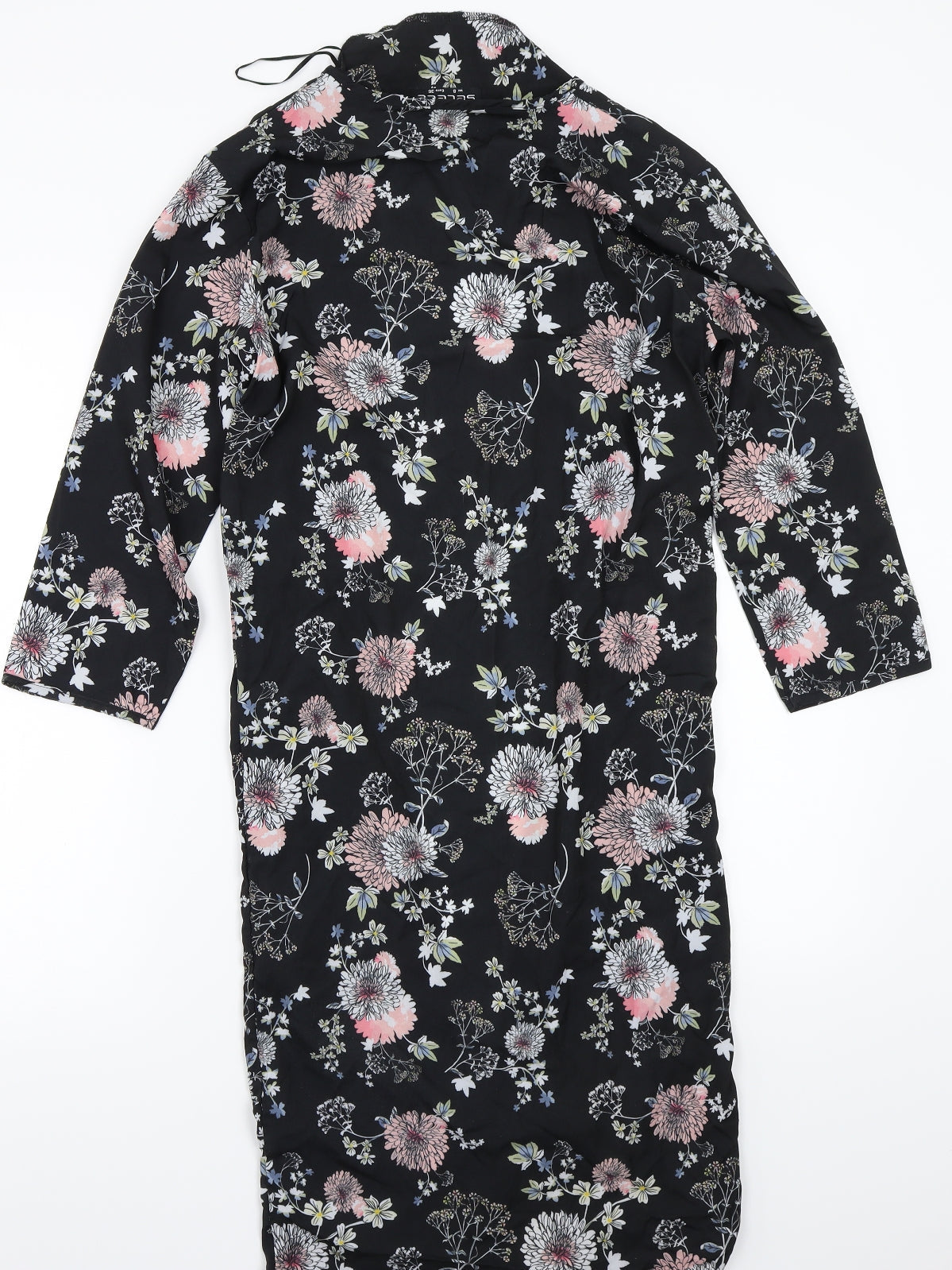 Select Womens Black Floral  Cardigan Jumper Size 8