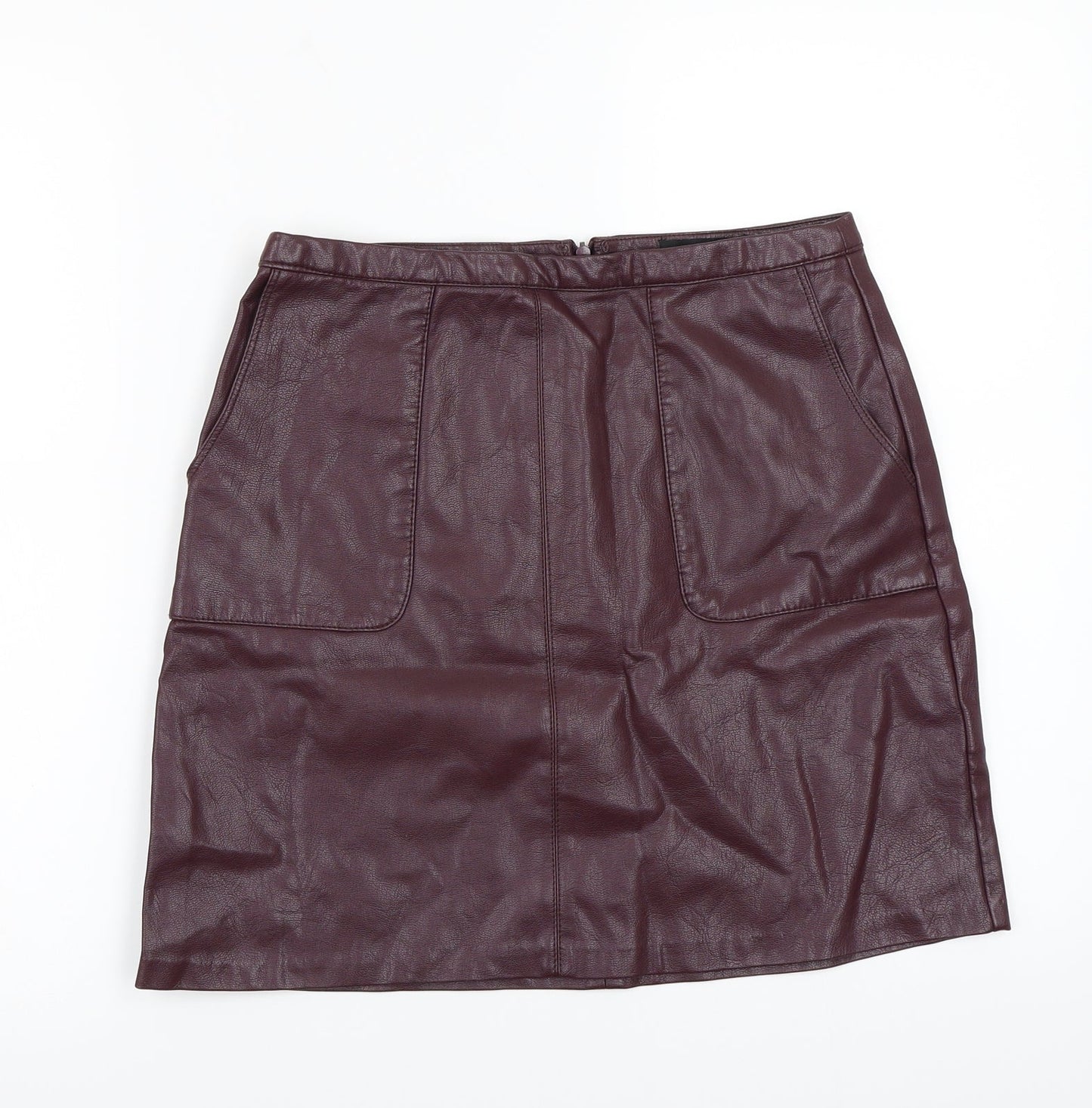 Newlook Womens Purple   A-Line Skirt Size 8