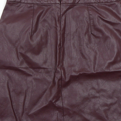 Newlook Womens Purple   A-Line Skirt Size 8