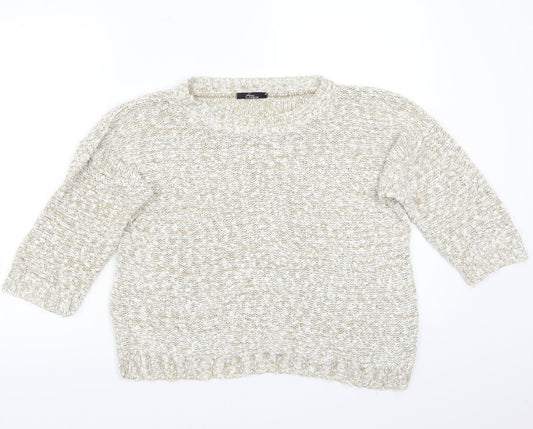 BM Womens Beige   Pullover Jumper Size S