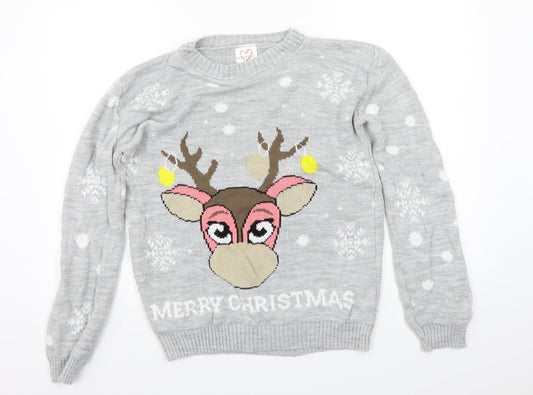 Gazelle Womens Grey   Pullover Jumper Size M