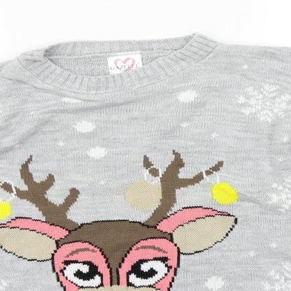Gazelle Womens Grey   Pullover Jumper Size M