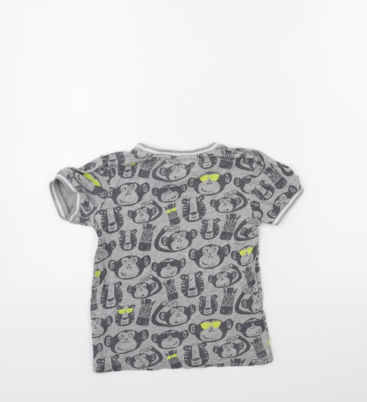 Blue Zoo Boys Grey   Basic T-Shirt Size 4-5 Years
