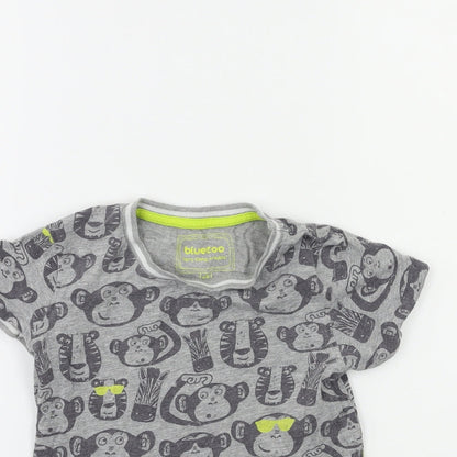 Blue Zoo Boys Grey   Basic T-Shirt Size 4-5 Years