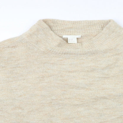 H&M Womens Gold  Knit Pullover Jumper Size M