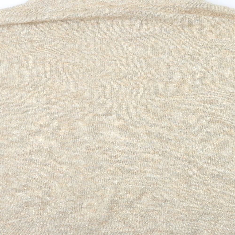 H&M Womens Gold  Knit Pullover Jumper Size M