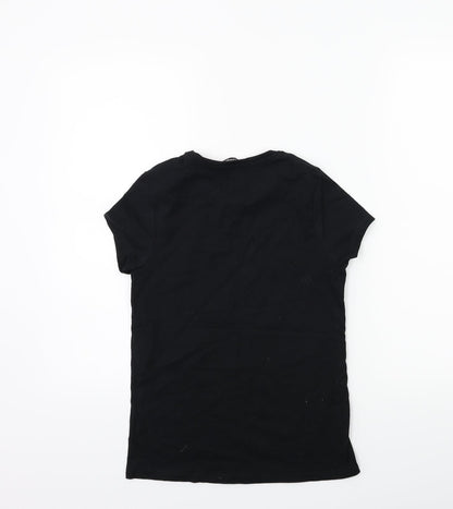George Boys Black   Basic T-Shirt Size 11-12 Years  - chrismas