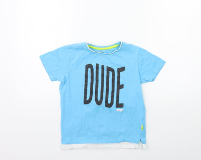 Primark Boys Blue   Basic T-Shirt Size 7 Years