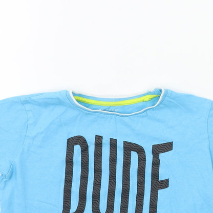 Primark Boys Blue   Basic T-Shirt Size 7 Years