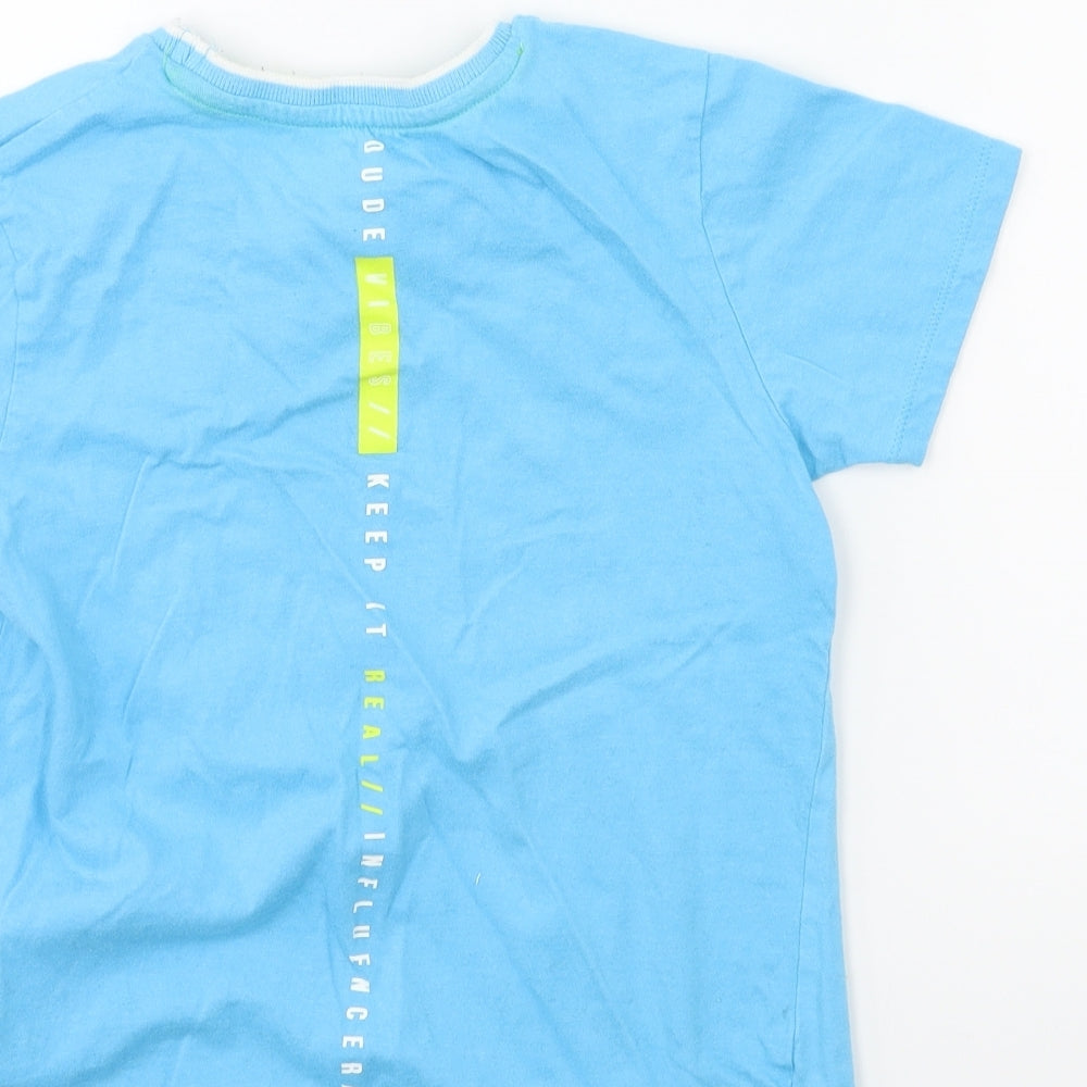 Primark Boys Blue   Basic T-Shirt Size 7 Years