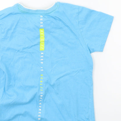 Primark Boys Blue   Basic T-Shirt Size 7 Years