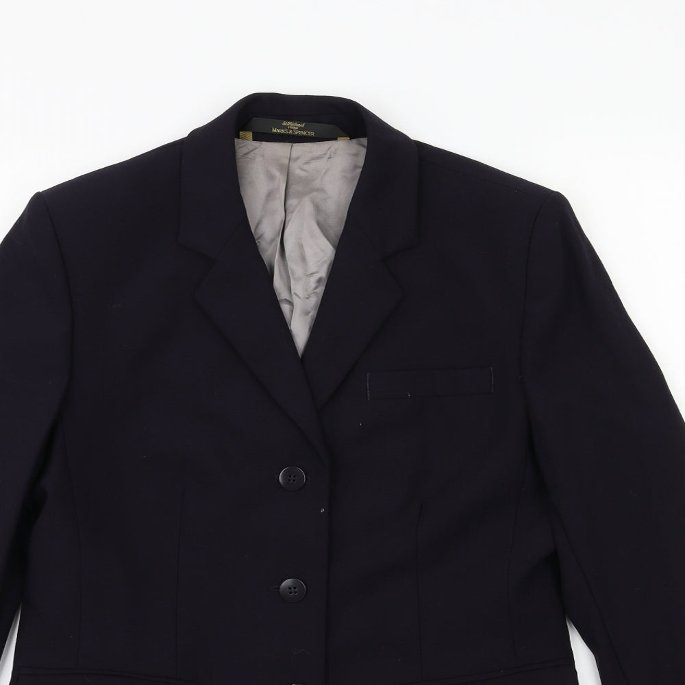 Marks and Spencer Womens Blue   Jacket Suit Jacket Size 10